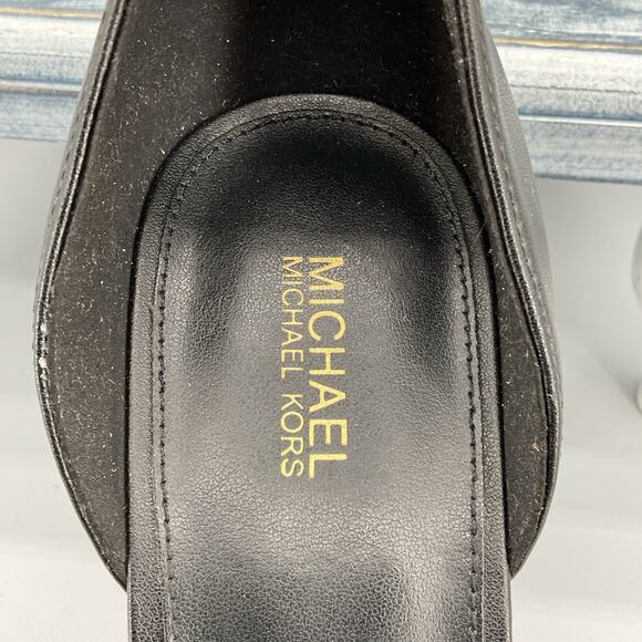 NEW Michael Kors Women’s Alexia Ankle Strap Sandals Black Size 11M - Picture 6 of 10